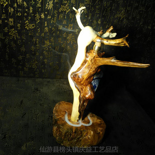 崖柏陳化料虎皮紋工藝品 自然與匠心的完美融合